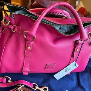Dooney and Bourke Large Florentine Satchel in the color Fushia!